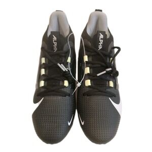 Nike‎ Alpha Menace 4 Elite Football Cleats FD7036-002 Black White Men's Size 10